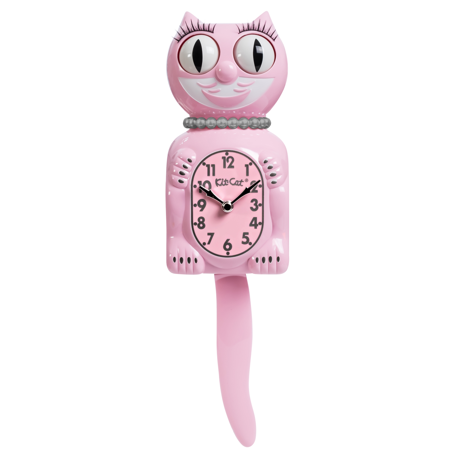 Retro Pink Lady Kitchen Edition Kit-Cat Klock