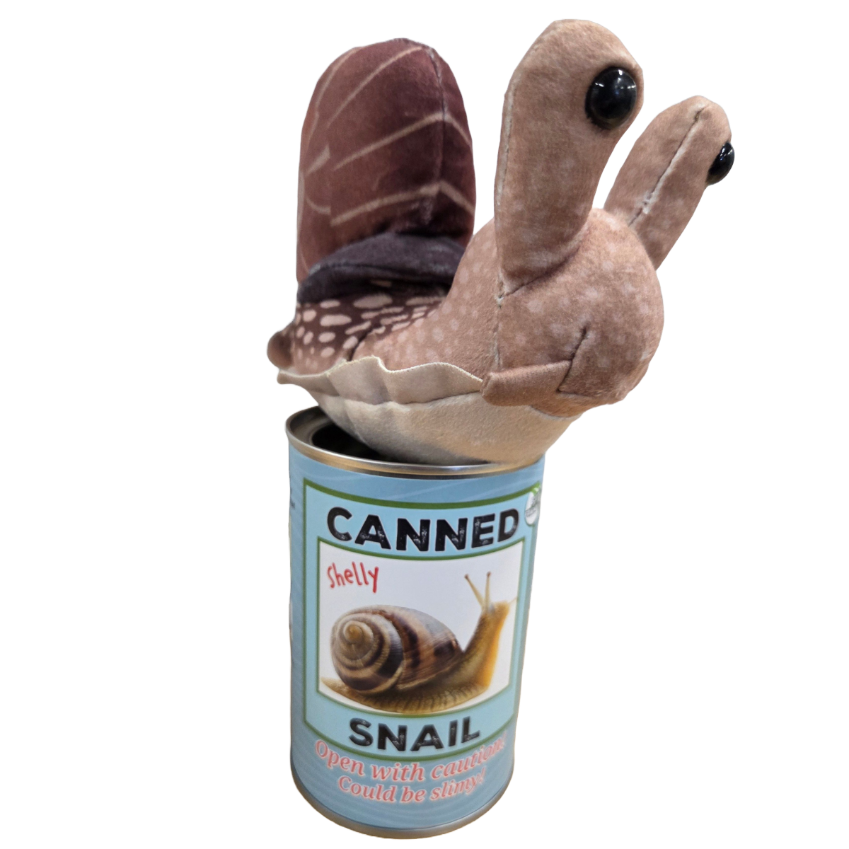 Shelly the Canned Snail | Stuffed Animal Plush w/Jokes
