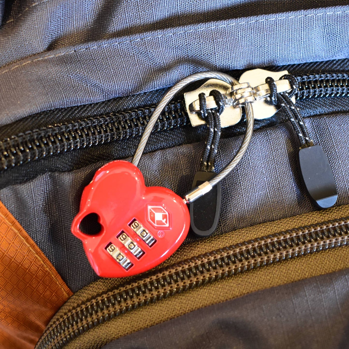 Heart Combination Travel Lock
