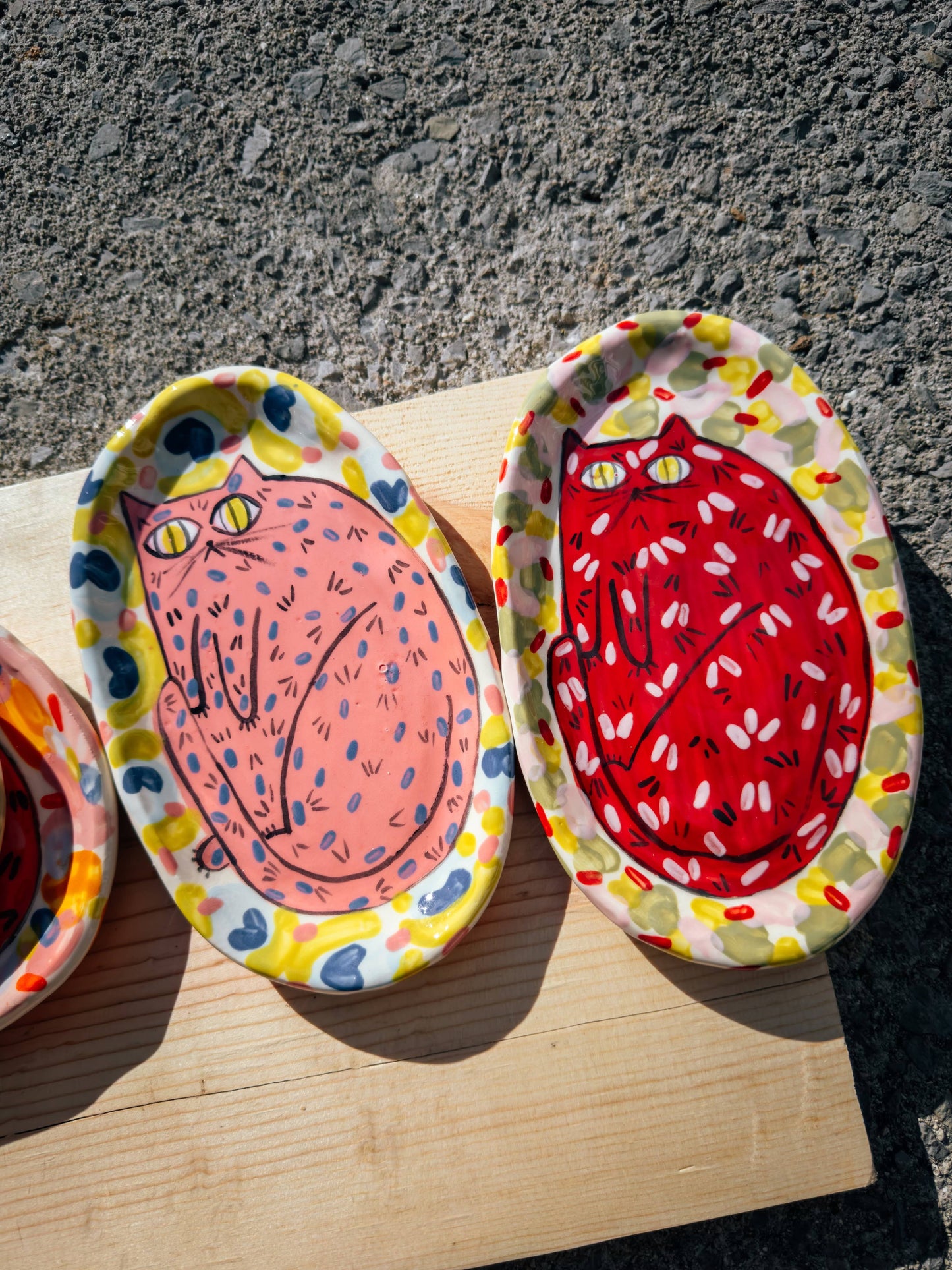 Maximalist Cat Plate Oval In 5 Sizes