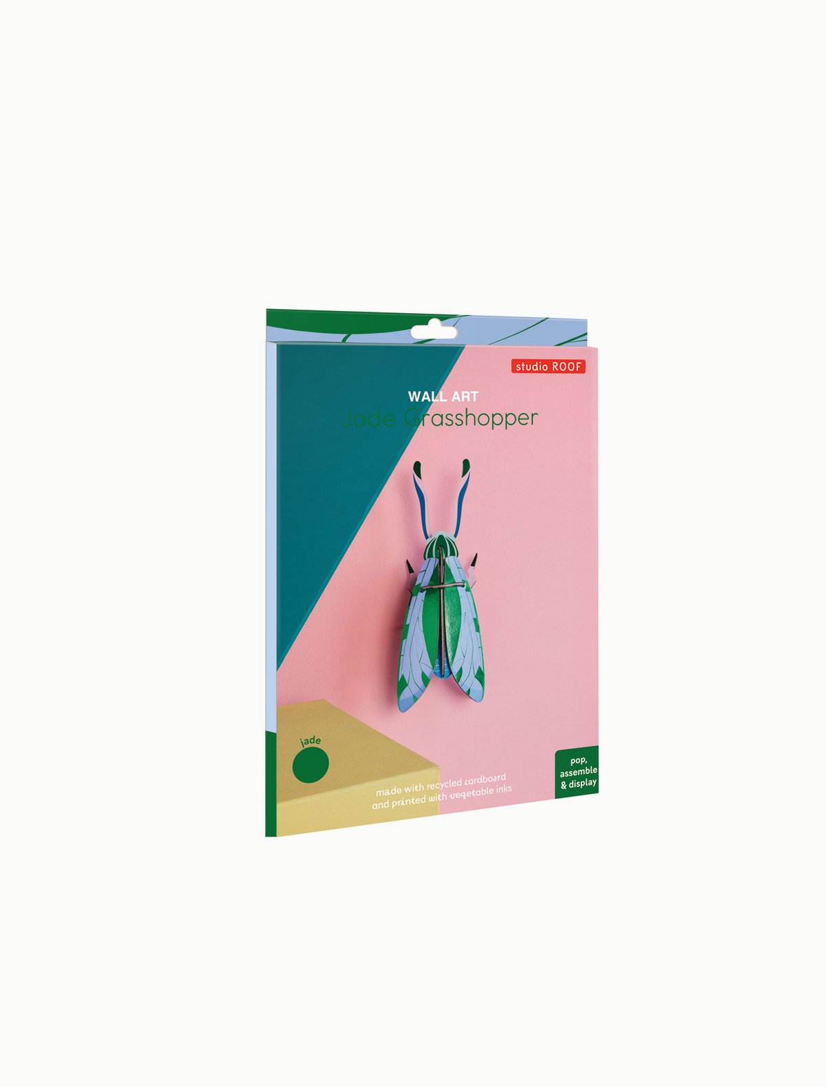 3D Wall Art - Radiant Beetle - Jade Grasshopper