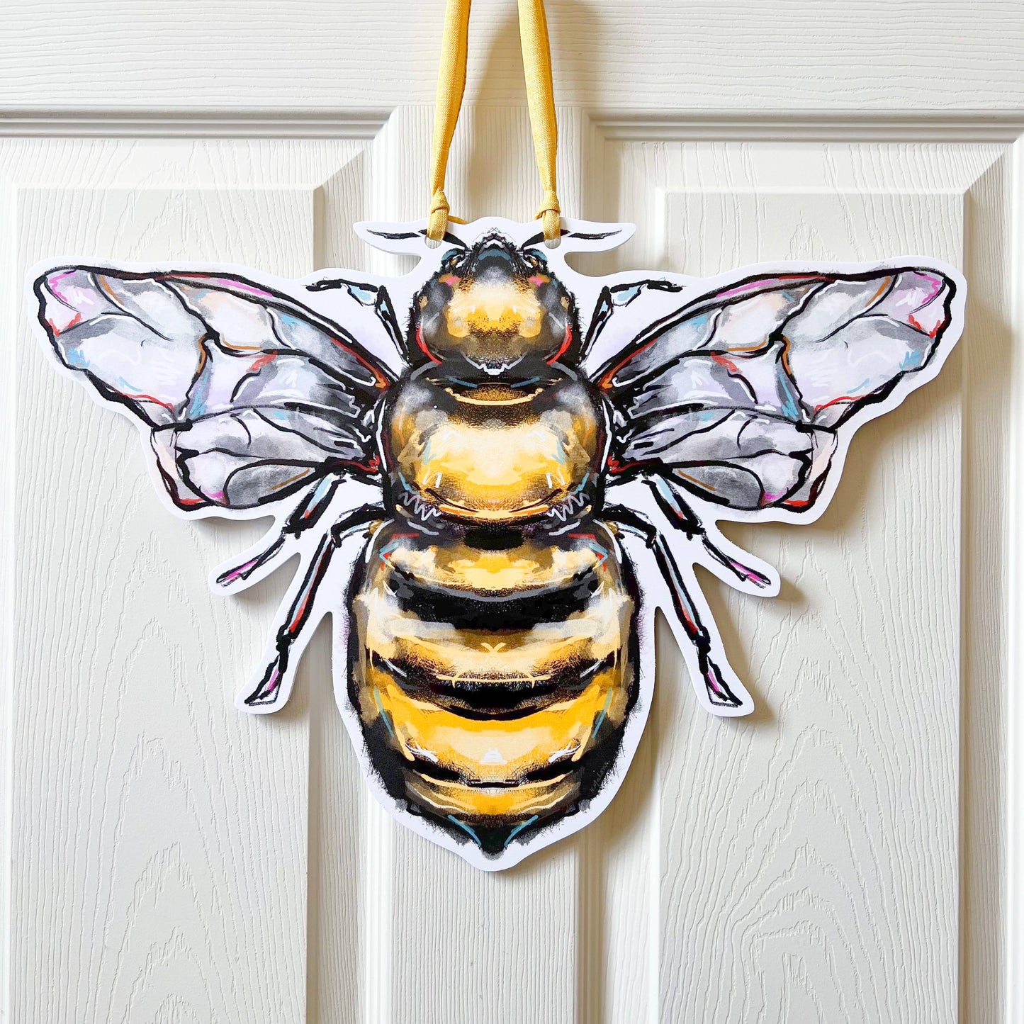 Bee Door Hanger - New Orleans Spring Summer Outdoor Decor