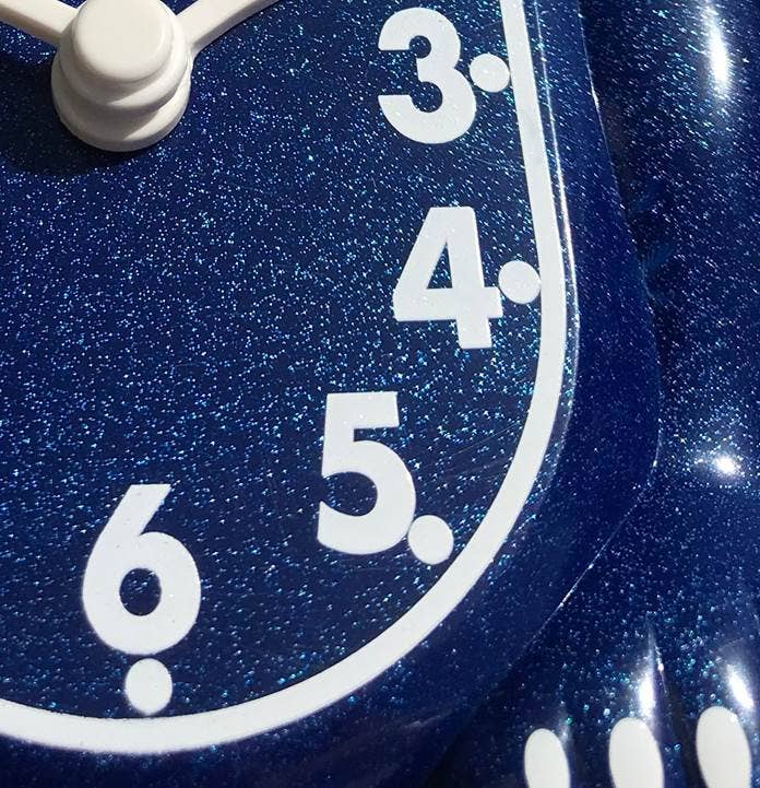 Galaxy Blue Kit Cat Klock