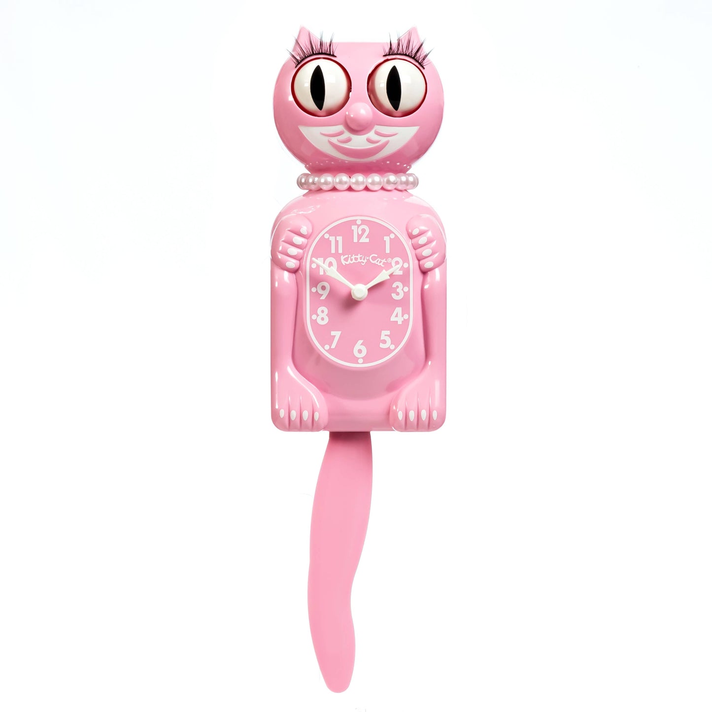 Pink Satin Miss Kitty-Cat Klock (Smaller Size)