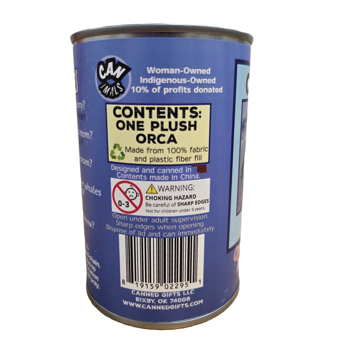 Finley the Canned Orca