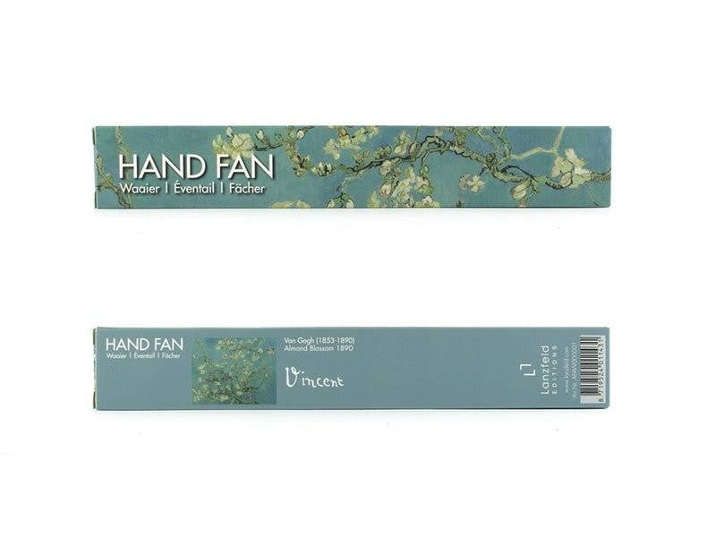 Hand Fan, Bamboo, Van Gogh, Almond Blossom