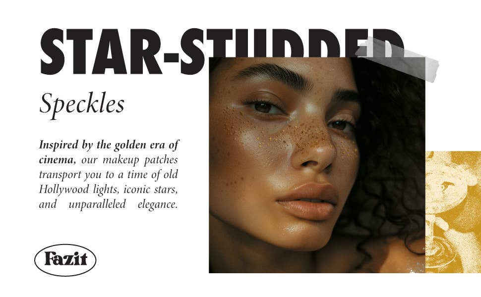 Gold Glitter Freckles Makeup Patches