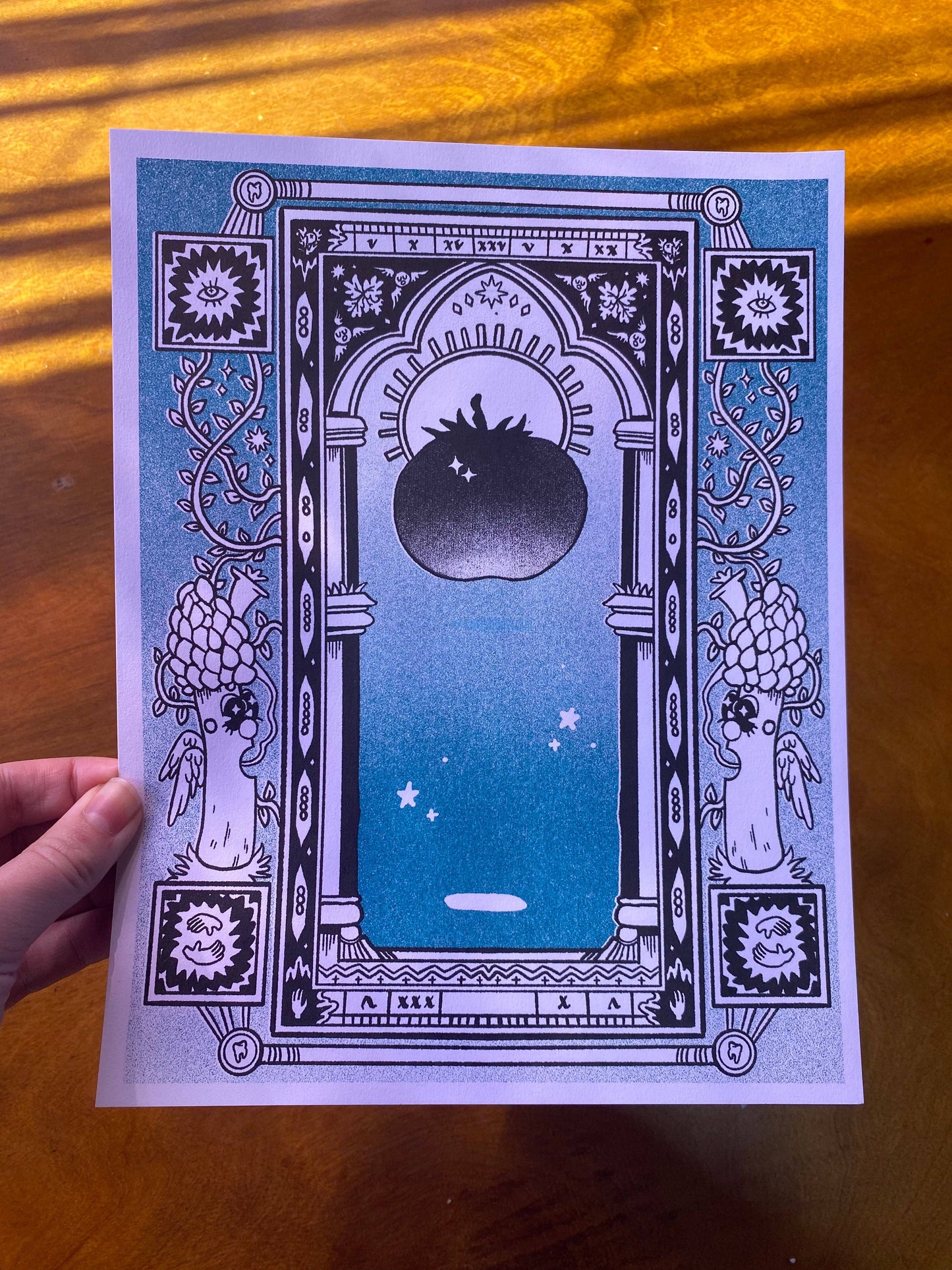 Holy Tomato Riso Print