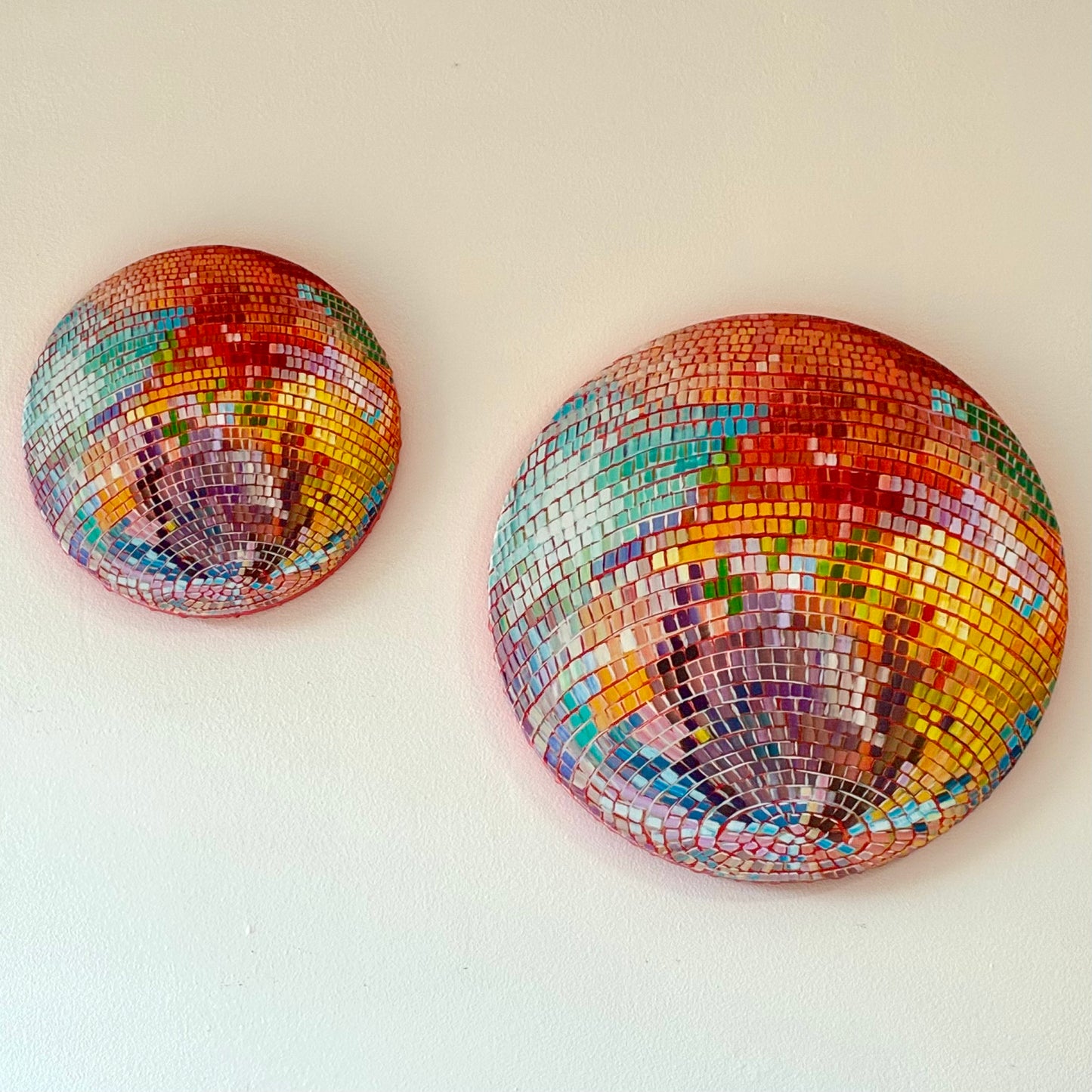 Orange Glow Disco Ball Canvas Print