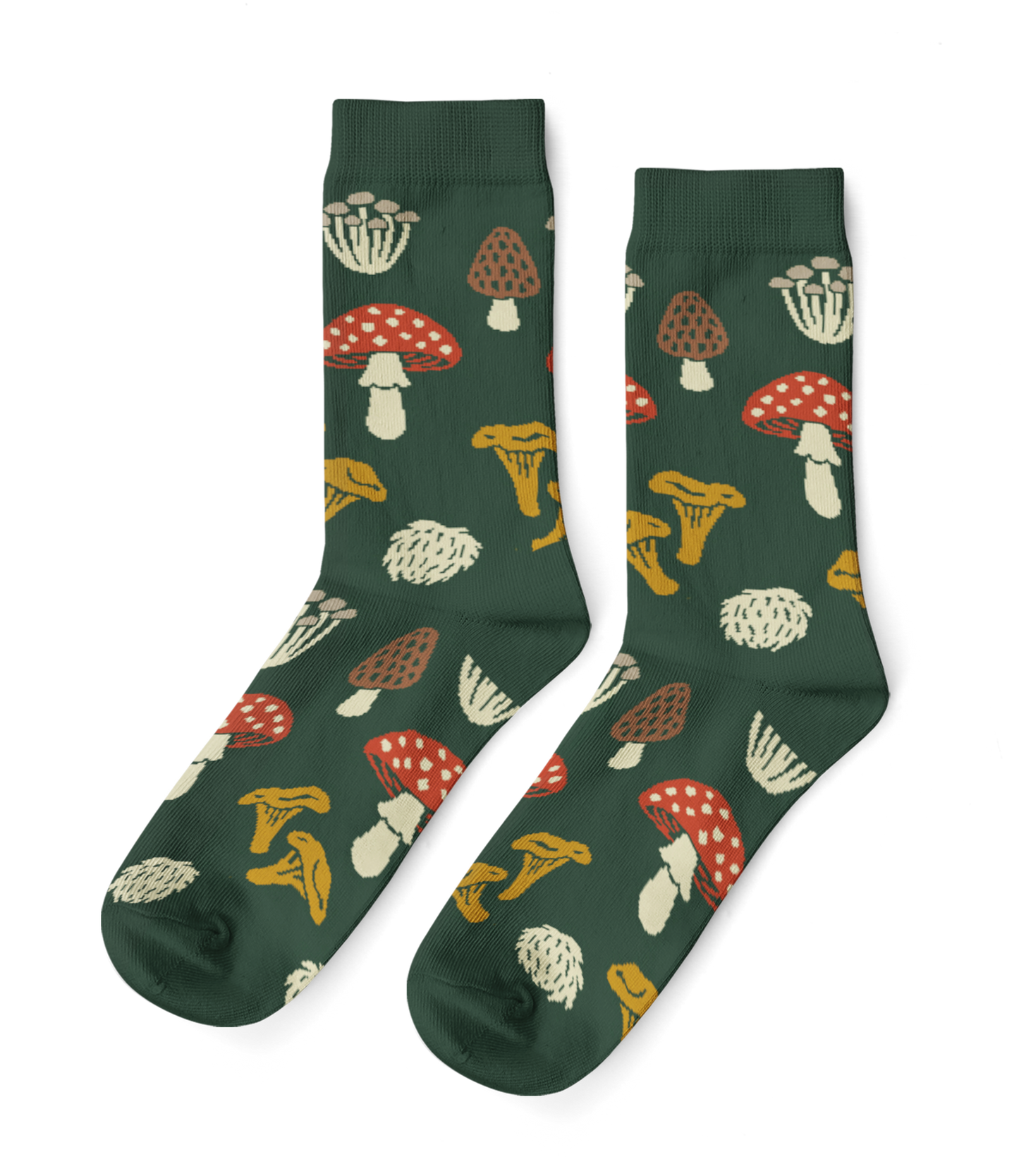 Forest Fungi - Large Crew Socks