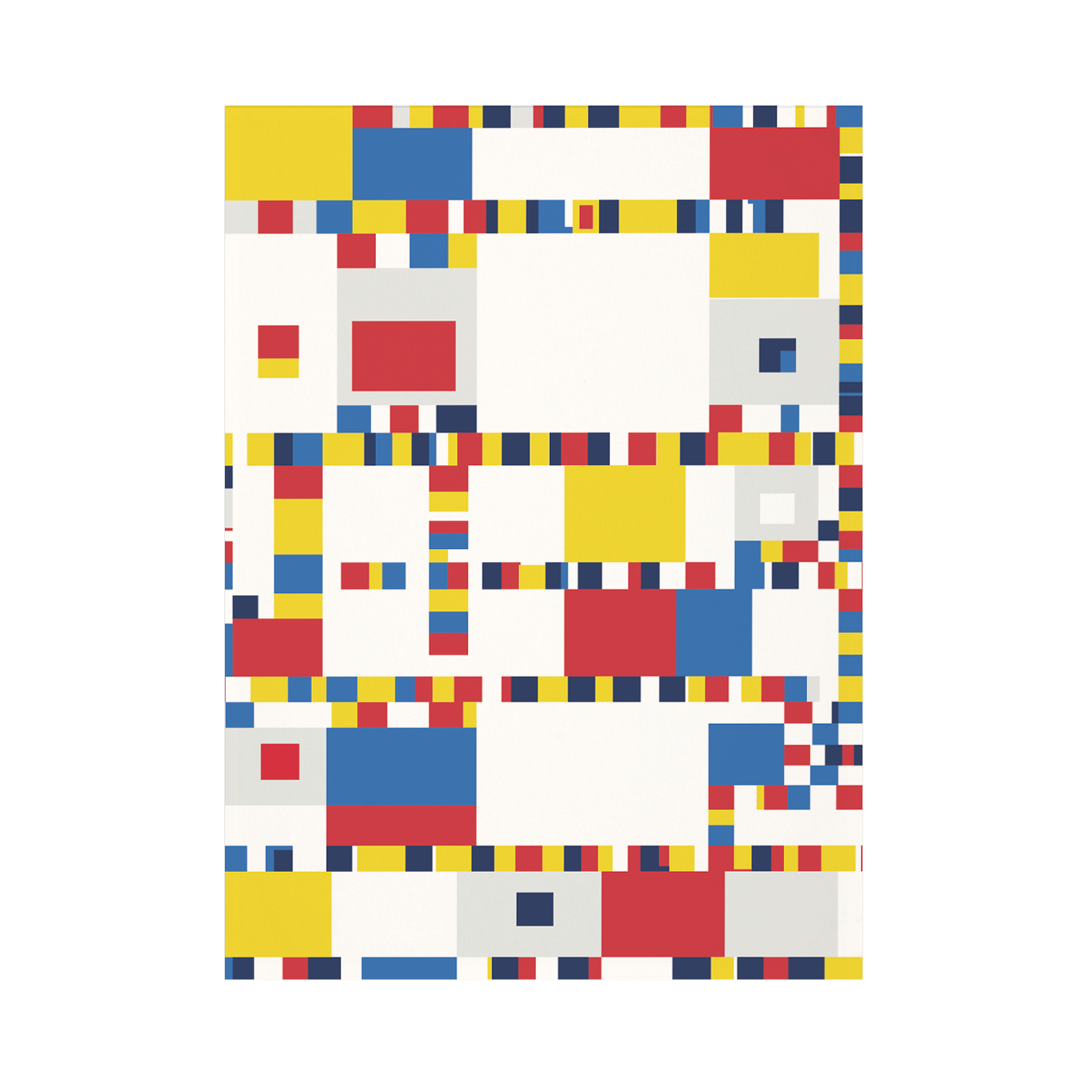 Tea Towel, Mondriaan, Boogie Woogie interpretation