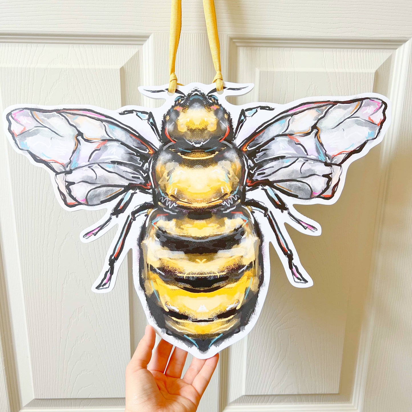 Bee Door Hanger - New Orleans Spring Summer Outdoor Decor