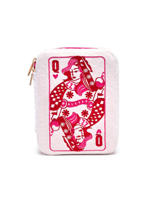 Velvet Jewelry Case - Queen of Hearts