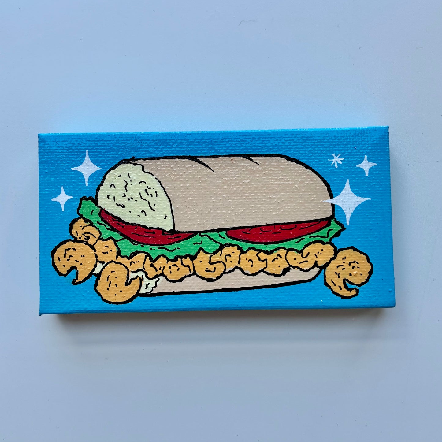 Shrimp Poboy Canvas Magnet