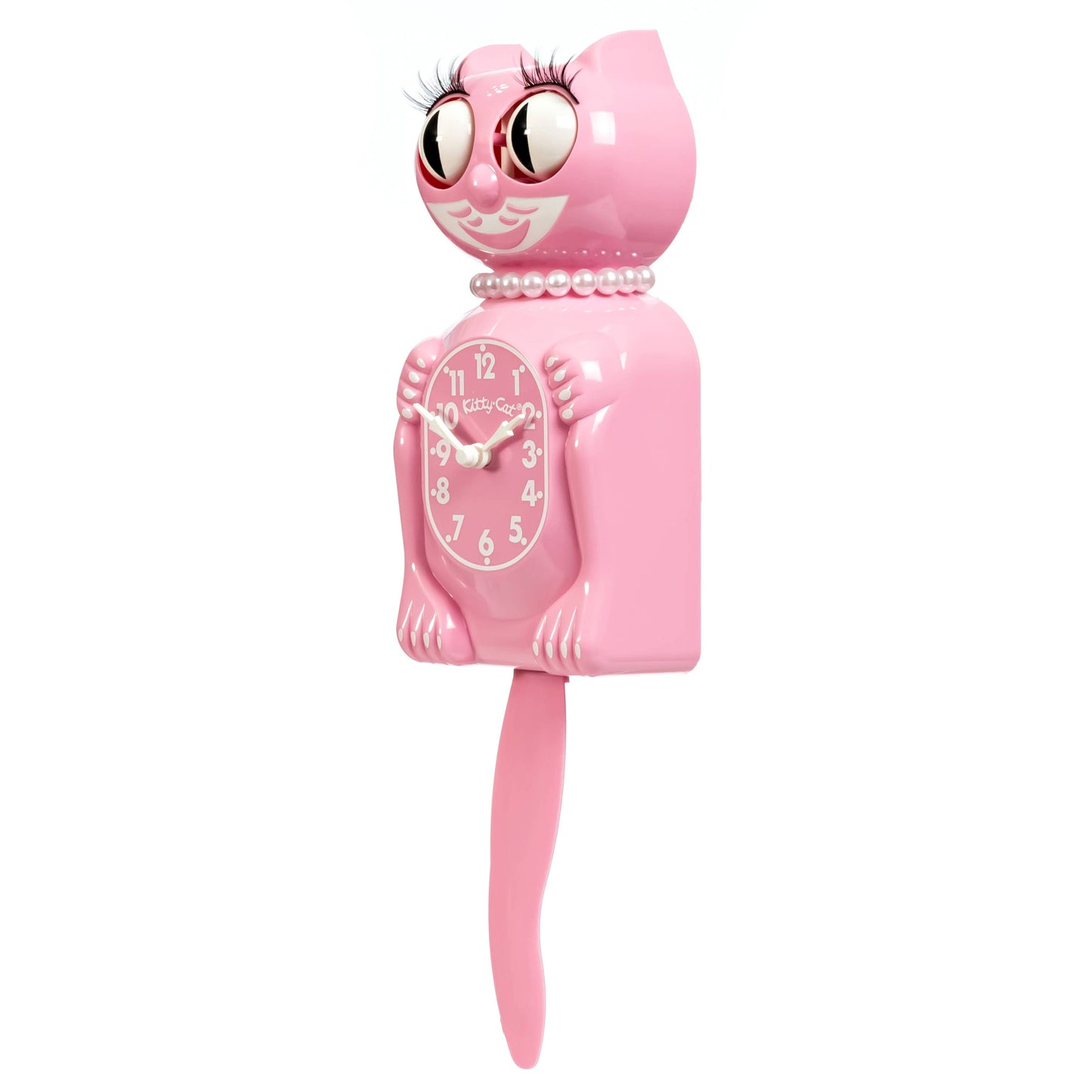 Pink Satin Miss Kitty-Cat Klock (Smaller Size)
