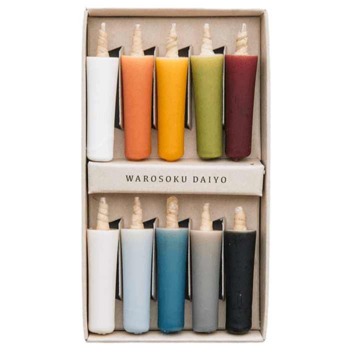 Daiyo Colorful Earth Rice Wax Candle