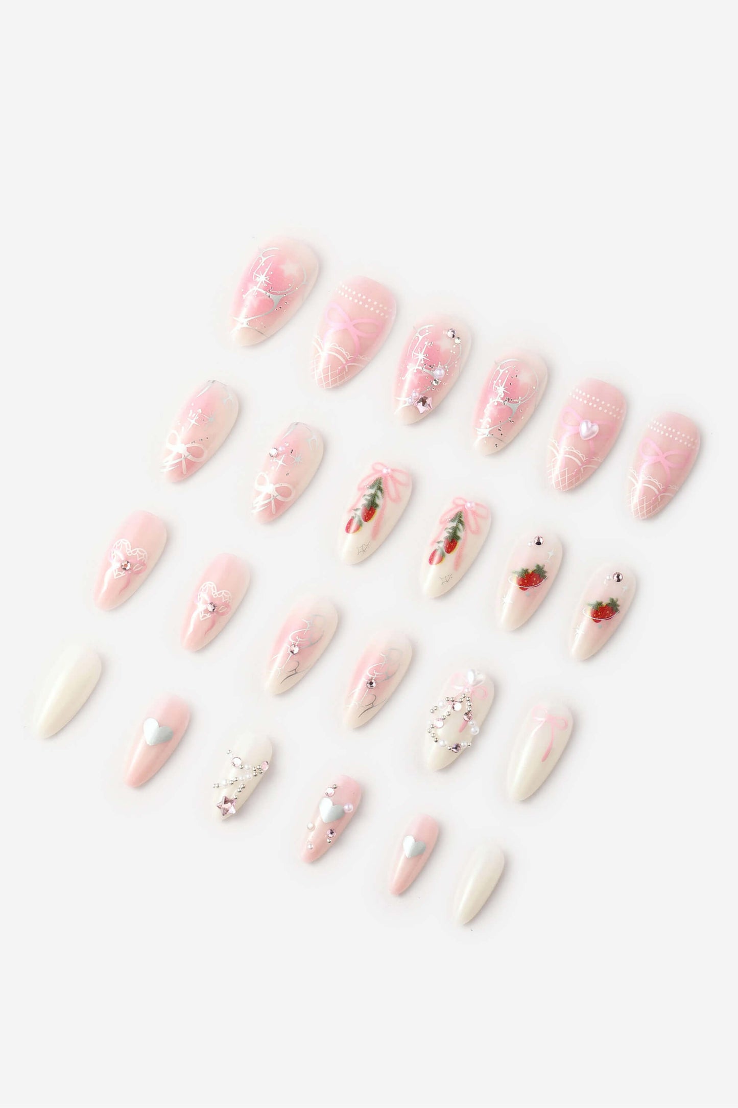 Strawberries N Creme Nails