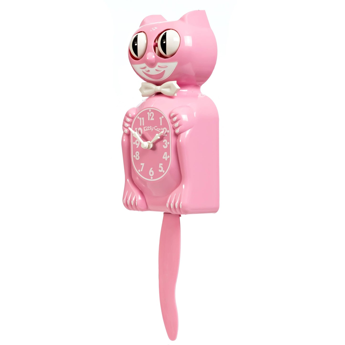 Pink Satin Kitty-Cat Klock (Smaller Size)