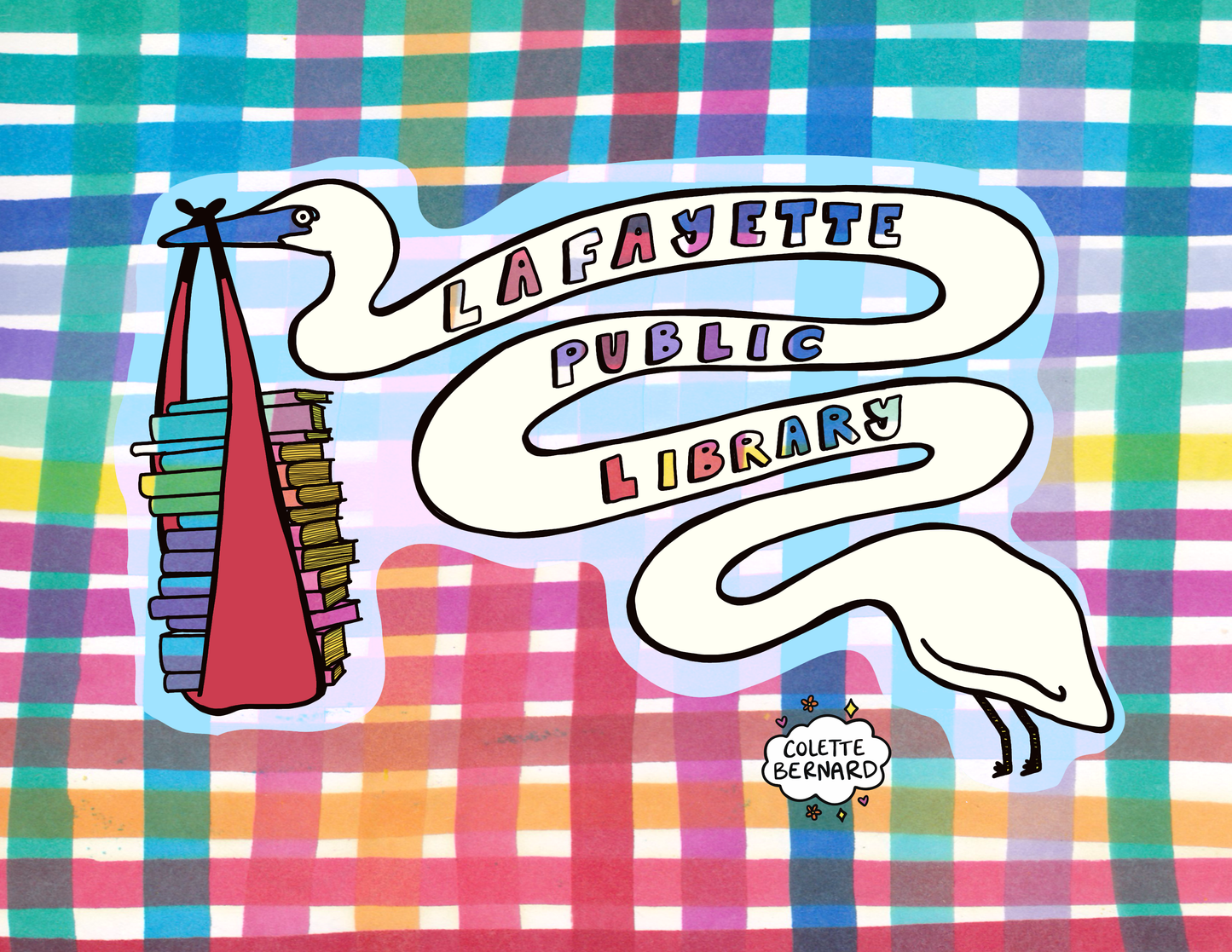Lafayette Public Library Sticker - 100% of proceeds go to Laf. Public Library!