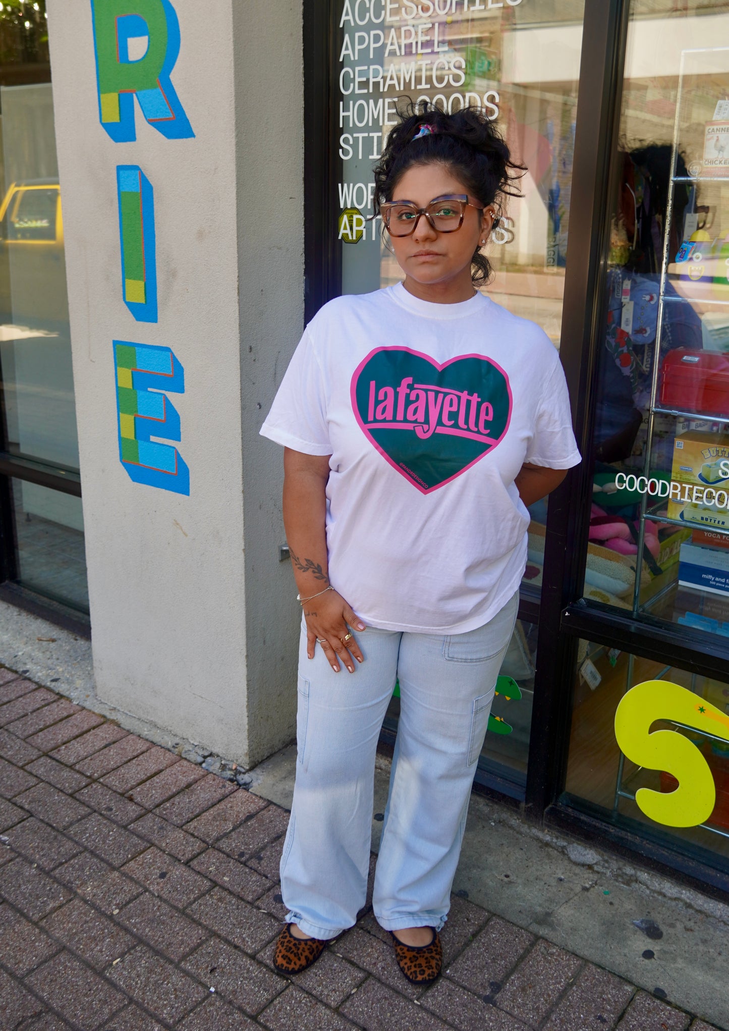 Green Lafayette Heart Shirt