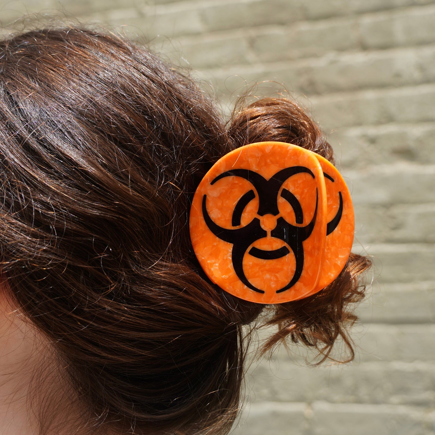 Biohazard Symbol Hair Claw