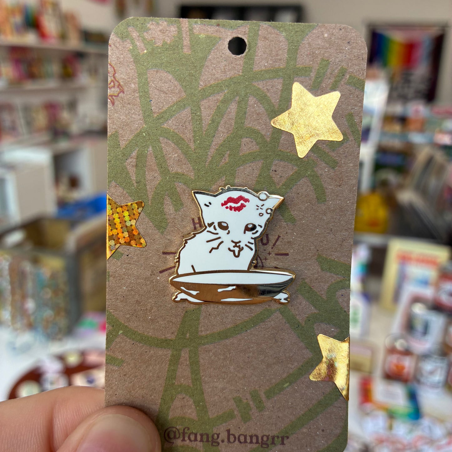 Milk Drunk Kitten Enamel Pin