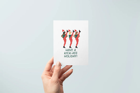 Have A Kick Ass Holiday Greeting Card