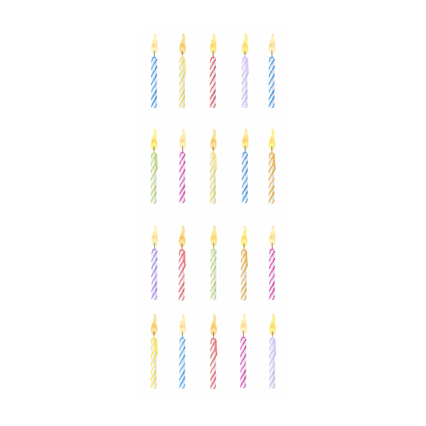 Mini Candles Sticker Sheet