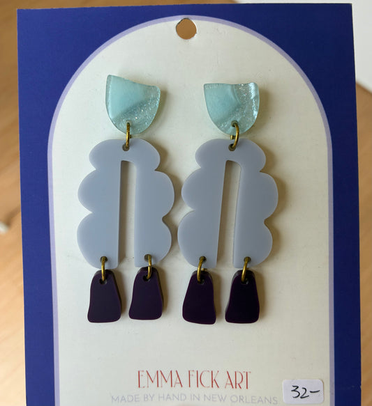 Abstract Drop Earrings