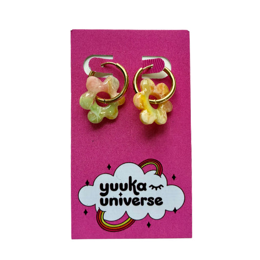 Mini Flower Hoops