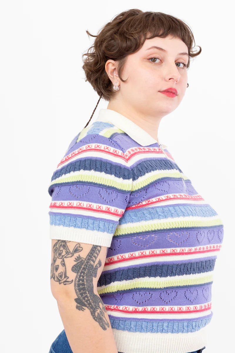 Mini Claw Clip Hoop Earrings in Glitter Jelly