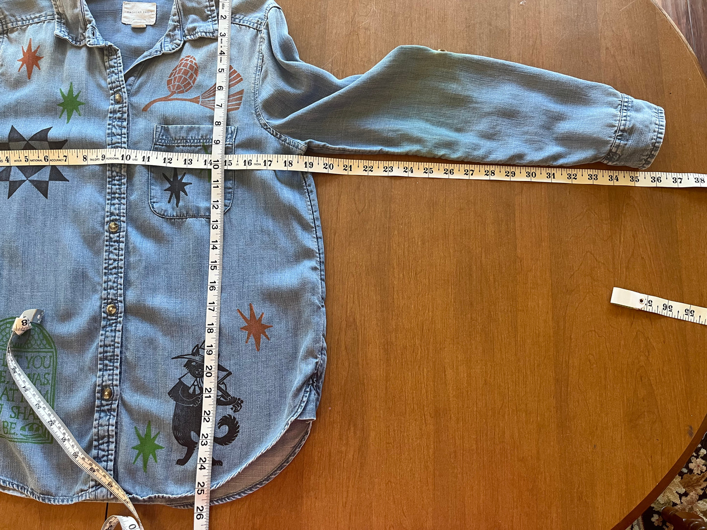 Denim Linocut Shirts