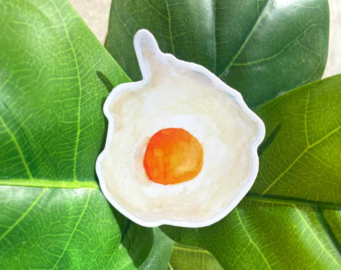 Round Egg Sticker