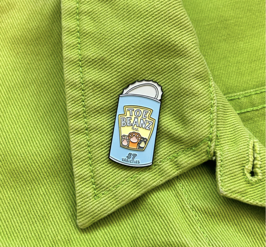 Toe Beans Enamel Pin
