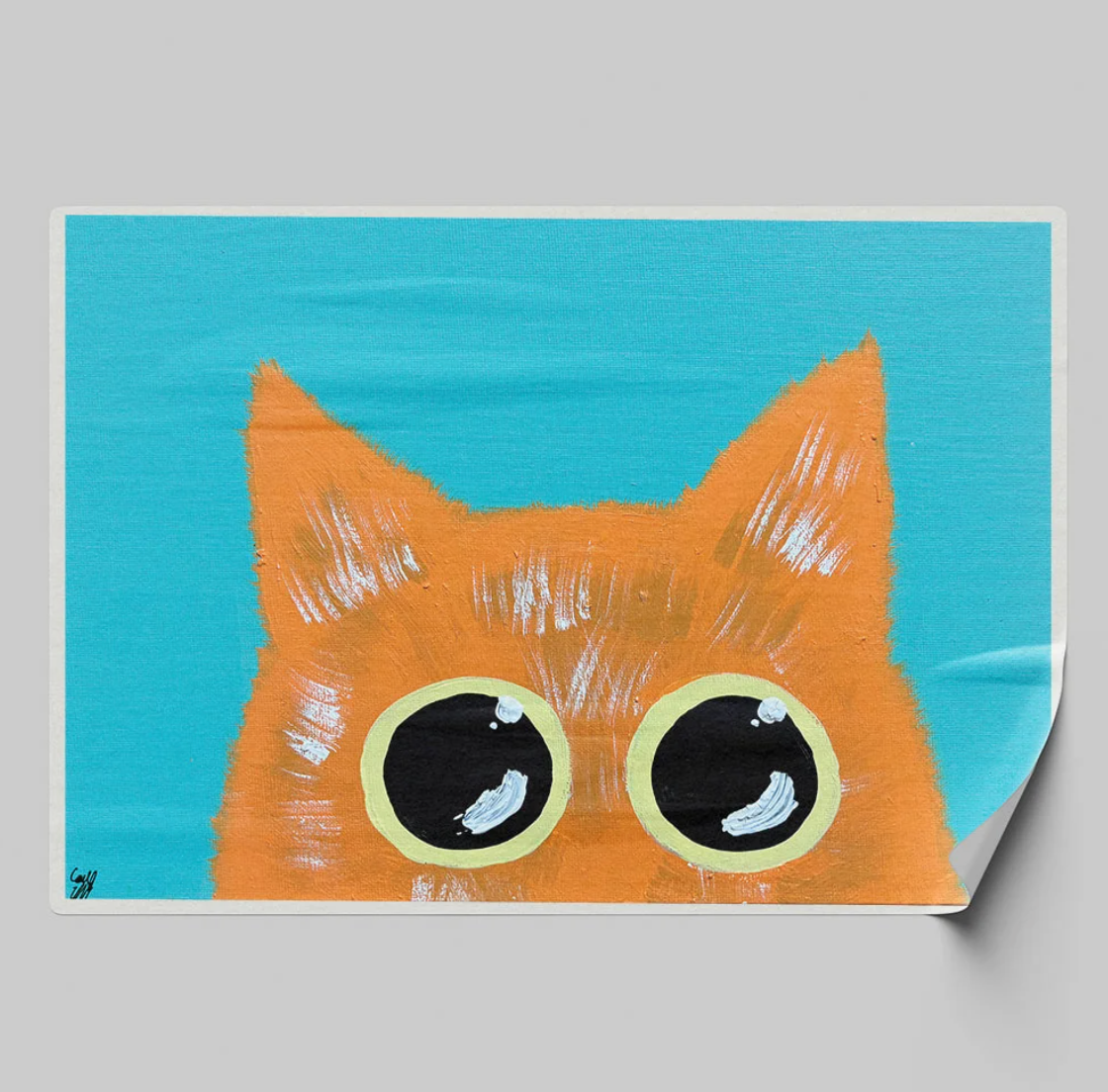Orange Cat Sticker