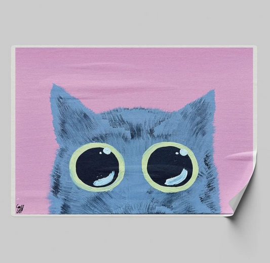 Grey Tabby Cat Sticker