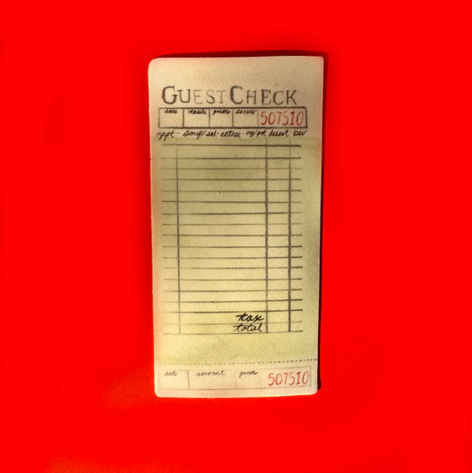 Guest Check Sticker