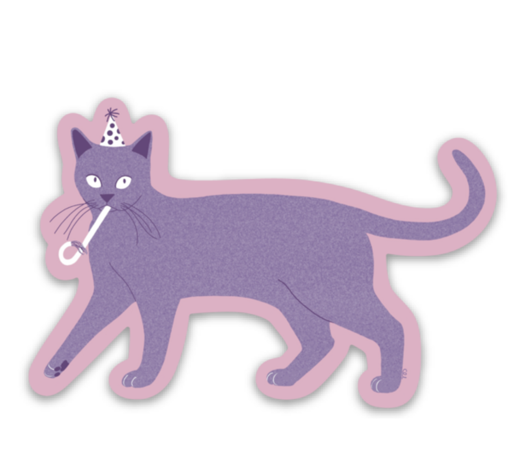 Party Cat Sticker