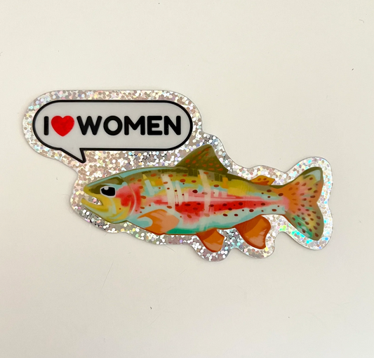 I Heart Women Sticker