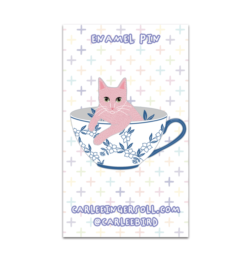 Cup of Kittea Pin