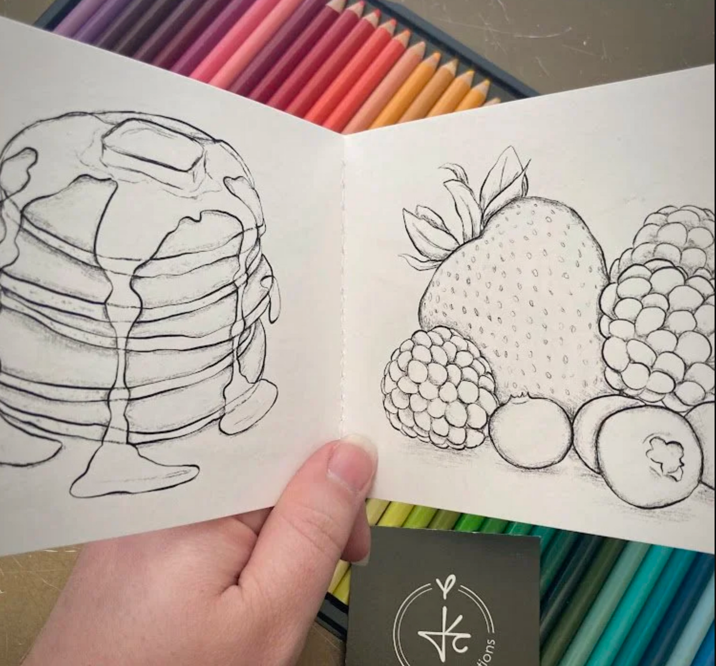 Mini Coloring Book- Food Edition