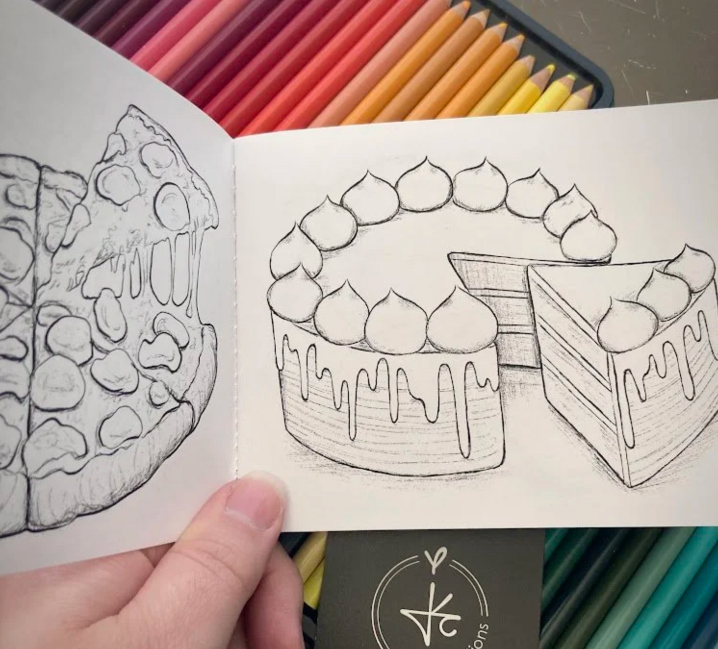Mini Coloring Book- Food Edition