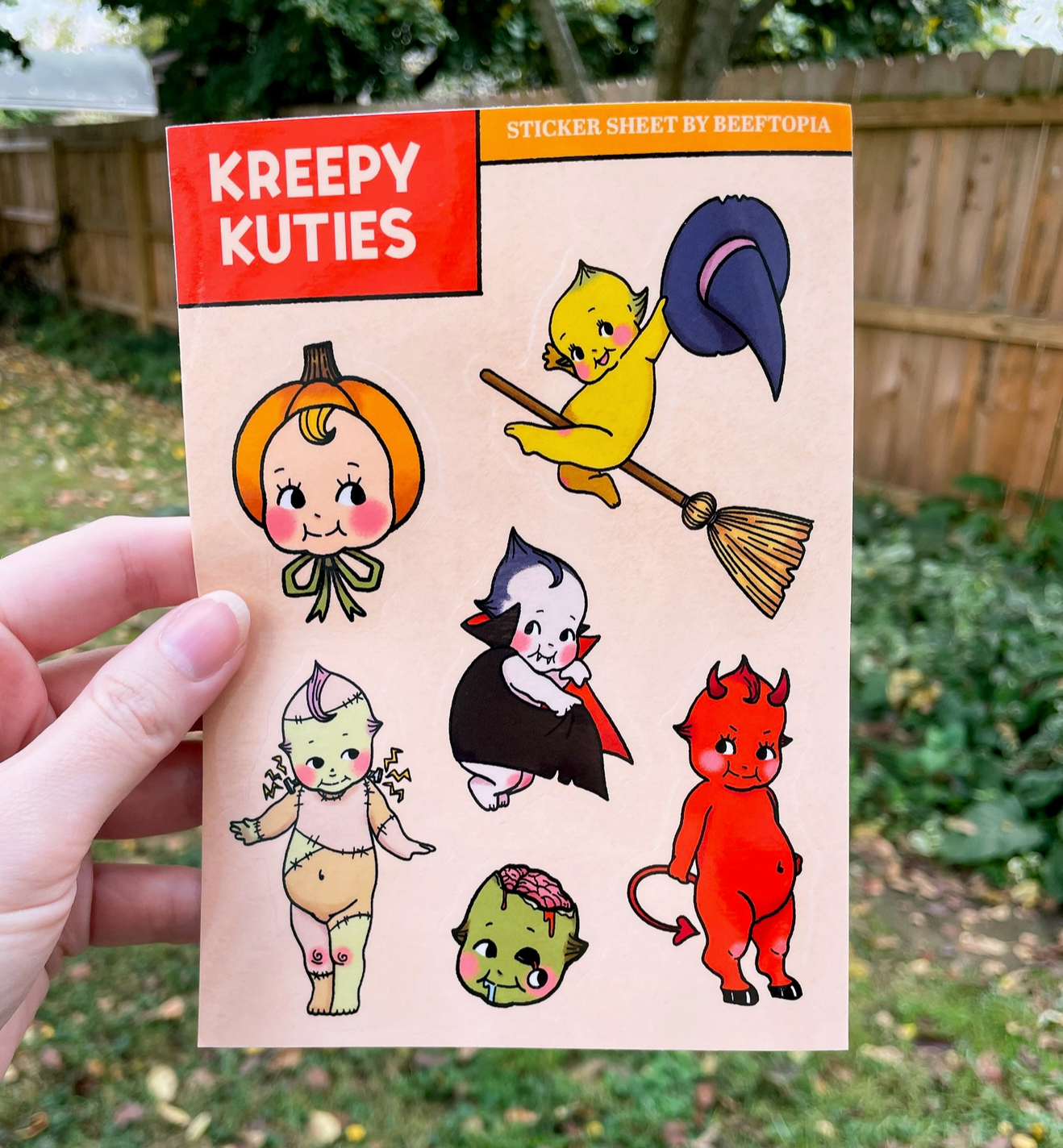 Kreepy Kuties Sticker Sheet