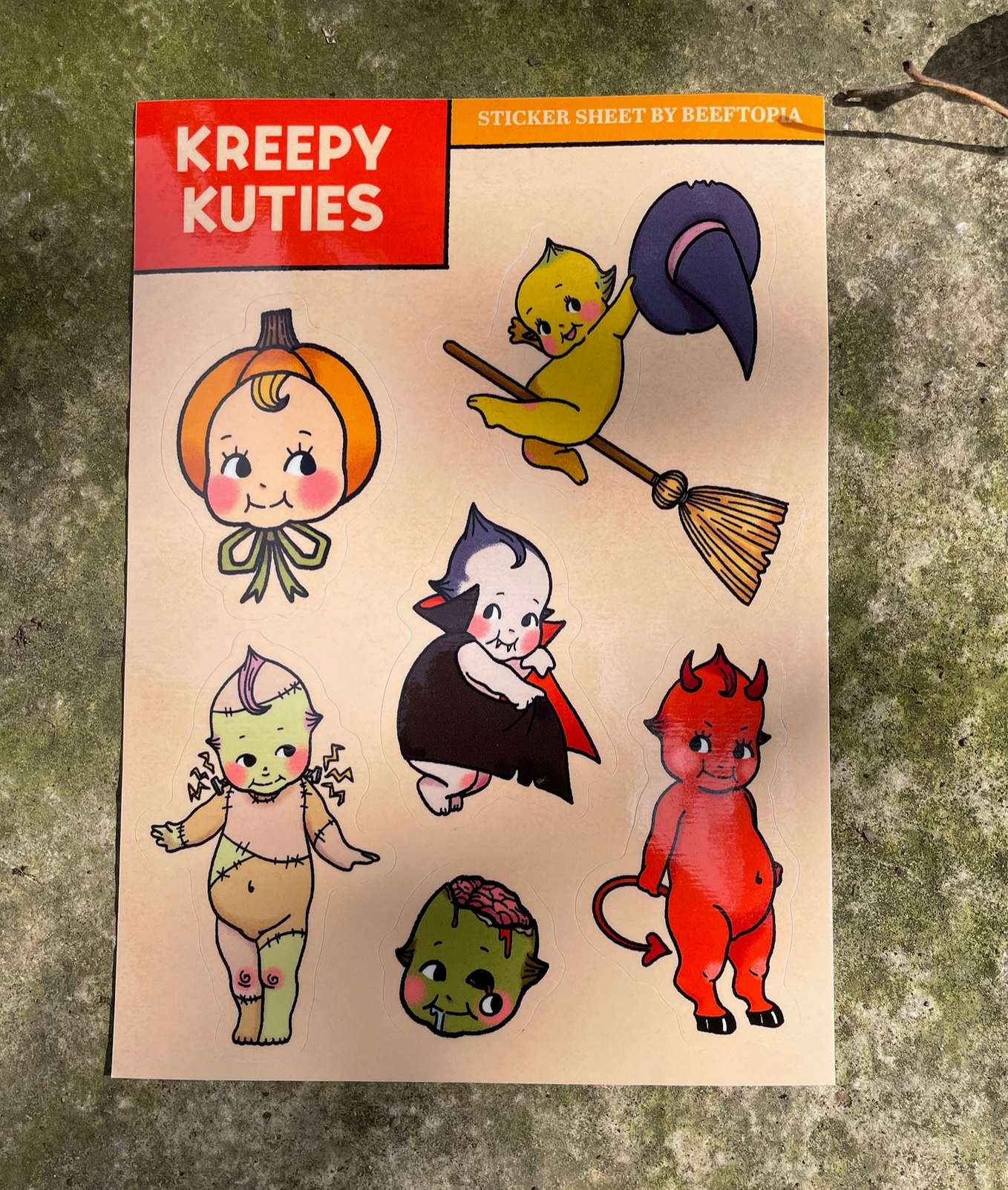 Kreepy Kuties Sticker Sheet