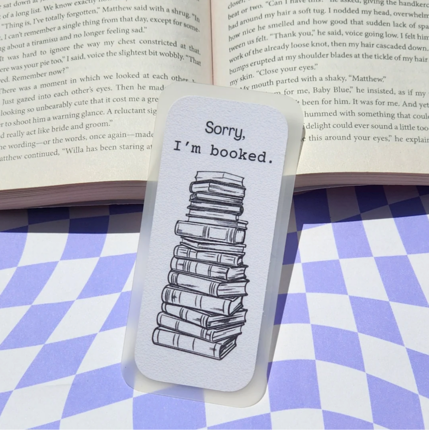 Sorry, I'm Booked Bookmark