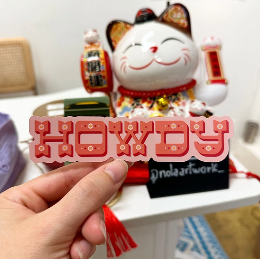 Howdy Sticker