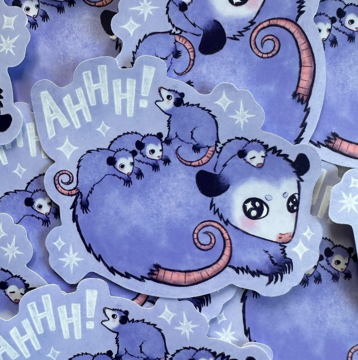 Possum Scream Sticker