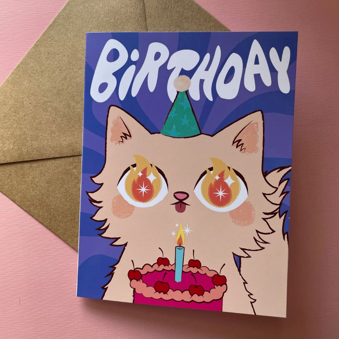 Birthday Cat Card