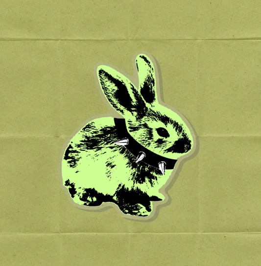 Hardcore Bunny Acrylic Pin