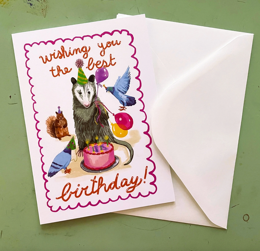 Best Birthday Possum Card
